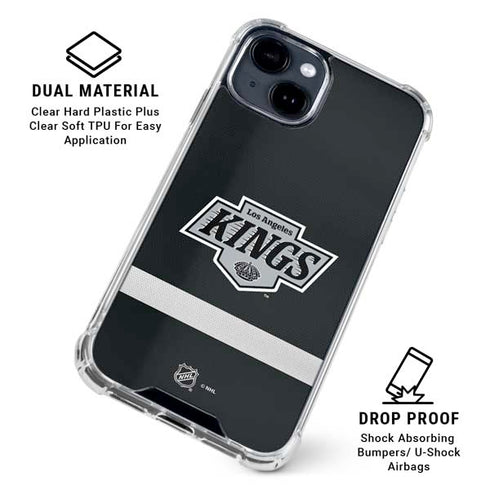 NHL Los Angeles Kings Jersey iPhone 14 Clear Case